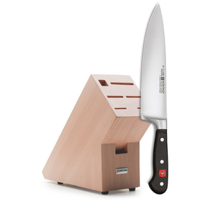 Wusthof Classic Chef Knife 20cm With Free Block Natural