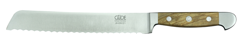 Gude Alpha Olive Bread Knife 21cm