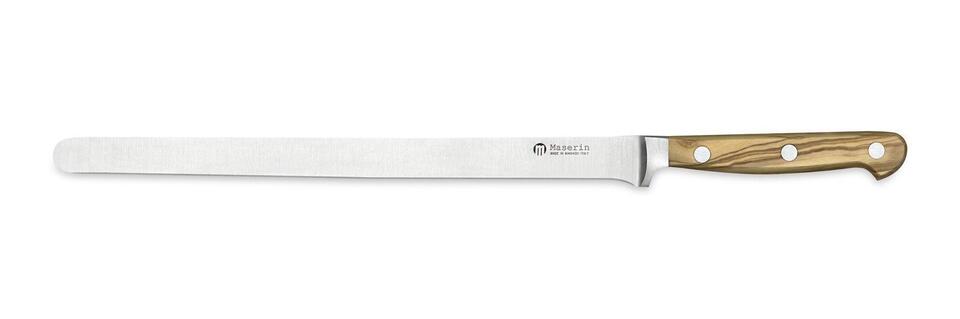 Maserin 26cm Ham Knife - Olive Wood Handle