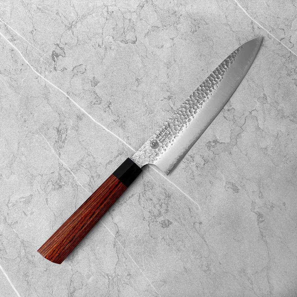 Seki Kanetsugu - Heptagon Wood VG10 Gyuto 20cm