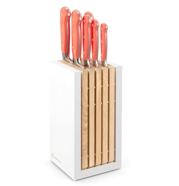 Wusthof Classic Colour 8-Piece Knife Block - Coral Peach