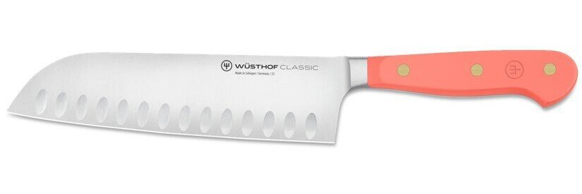 Wusthof Classic Santoku Knife Coral Peach 17cm