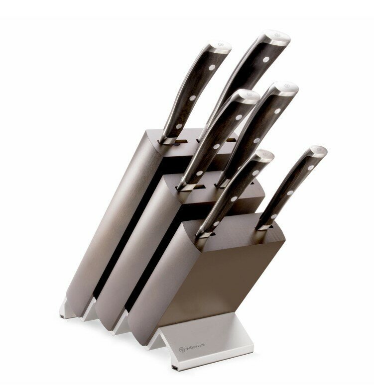 Wusthof Classic Ikon 7 Piece Knife Block Set - Choco