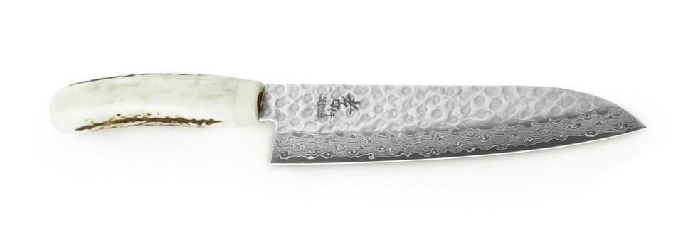 Sakai Takayuki Stag Sugihara Damascus Santoku 180mm
