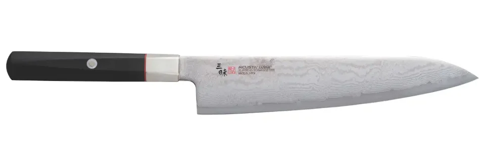 Zanmai Hybrid Splash Damascus 21cm Gyuto