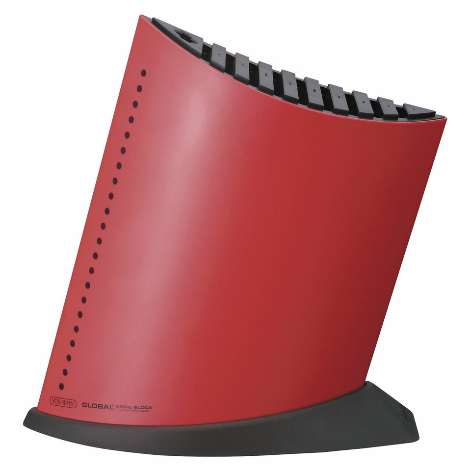 Global Ship Shape Knife Block Red