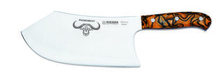 Giesser Premium Meat Cleaver (Spicy Orange) - Heavy Duty Chopping