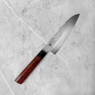 Seki Kanetsugu - Heptagon Wood VG10 Santoku 17cm