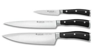 Wusthof Classic Ikon 3 Pce Set Black