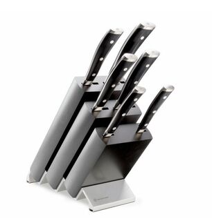 Wusthof Classic Ikon 6pce Knife Set - Black