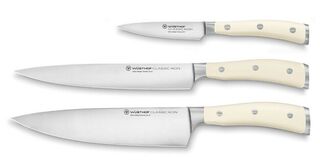 Wusthof Classic Ikon 3pce White Chef Set