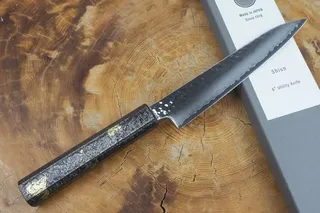 Seki  Kanetsugu Shiun 15cm Utility Knife - Gold Leaf
